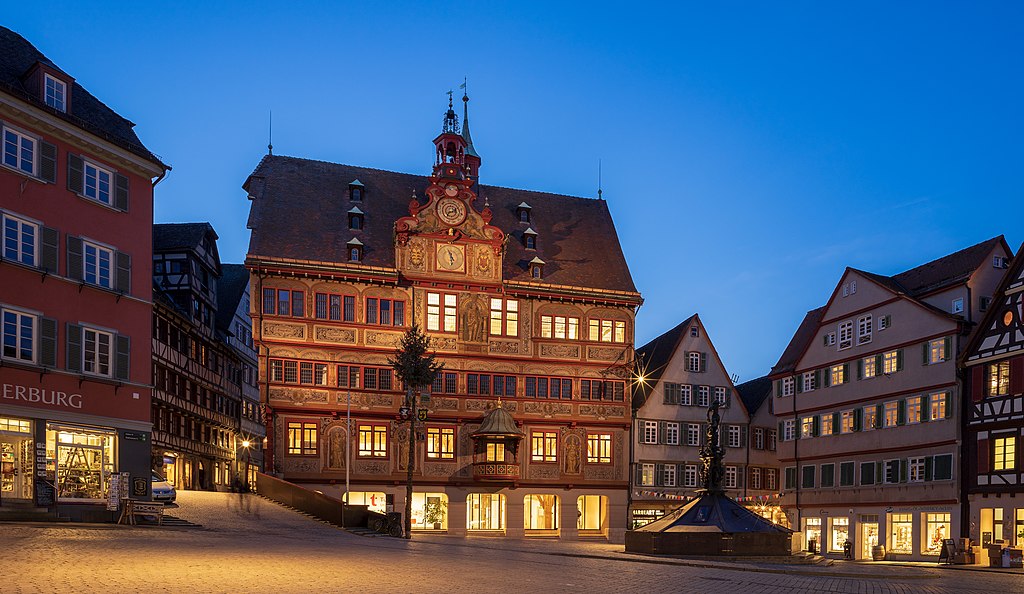 Rathaus und Marktplatz, Tübingen