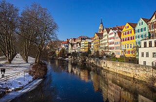 Winter sun on the ‘Neckarfront’